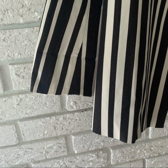 Alice + Olivia Neta Striped Oversized Open-Front Blazer Black & Ivory Size Small - Picture 7 of 10